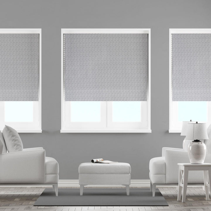 Aztec Smoke Made To Measure Roman Blind -  - Ideal Textiles