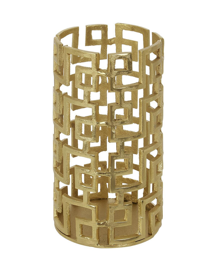 Tarbet Gold Cutout Candle Holder - Ideal