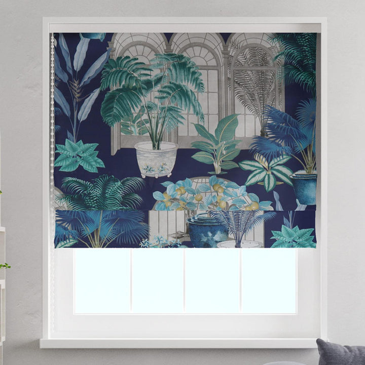 Victorian Glasshouse Moonlight Made To Measure Roman Blind -  - Ideal Textiles