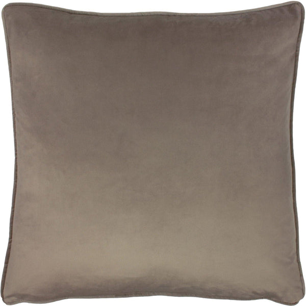 Opulence Soft Velvet Piped Cedar Filled Cushions 22'' x 22'' - Polyester Pad - Ideal Textiles