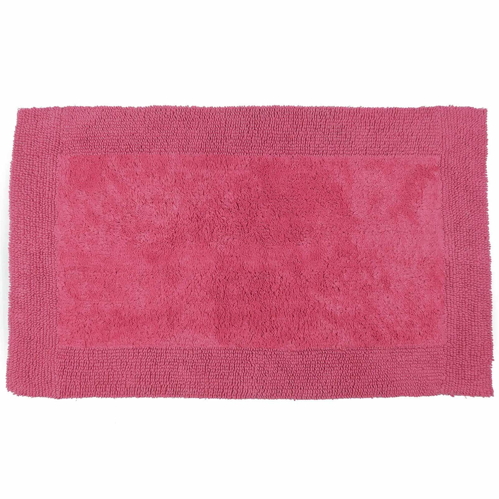 Elegance Large 100 Cotton Bath Mat Cerise Ideal Textiles