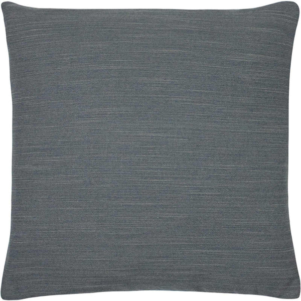 Dalton Textured Slub Charcoal Filled Cushions 17'' x 17'' - Polyester Pad - Ideal Textiles