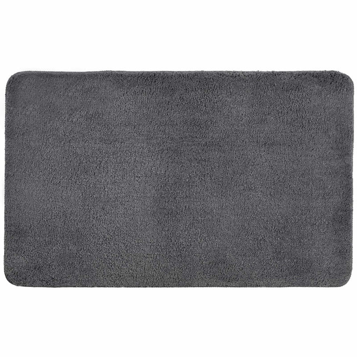 Luxury Microfibre Non-Slip Bath Mat Charcoal -  - Ideal Textiles