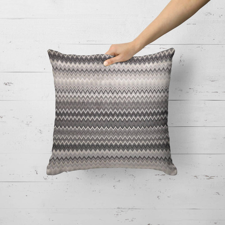 Enzo Charcoal Cushion Covers 17'' x 17'' -  - Ideal Textiles