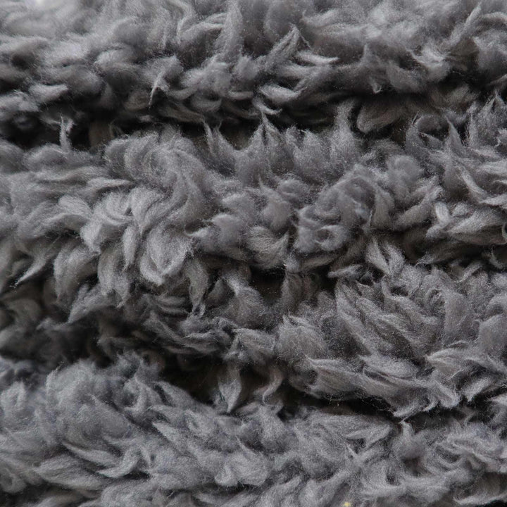 Teddy Bear Fleece Charcoal Throw Blankets -  - Ideal Textiles