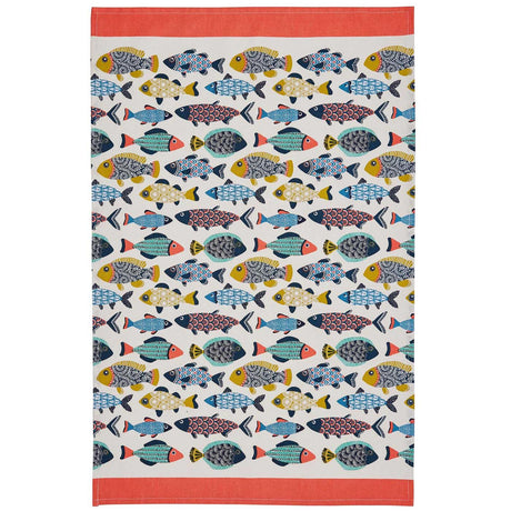Aquarium Luxury Cotton Printed Tea Towel Tea Towels Ulster Weavers   