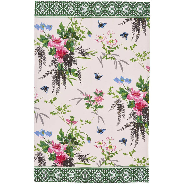 Madame Butterfly Luxury Cotton Printed Tea Towel -  - Ideal Textiles