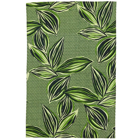 Geo Leaves Luxury Cotton Printed Tea Towel Tea Towels Ulster Weavers   
