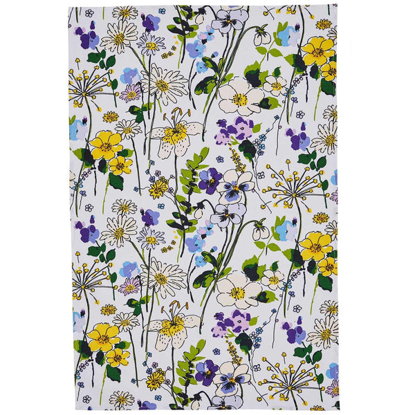 Wildflowers Luxury Cotton Printed Tea Towel -  - Ideal Textiles