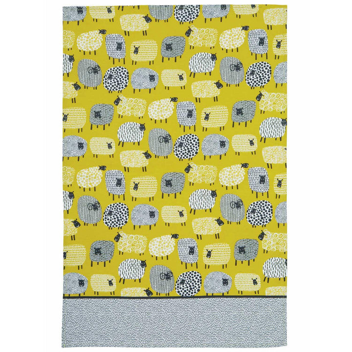 Dotty Sheep Luxury Cotton Printed Tea Towel -  - Ideal Textiles