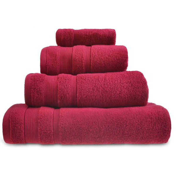 Super Soft Zero Twist Cranberry 100% Egyptian Cotton Towels - Hand Towel - Ideal Textiles