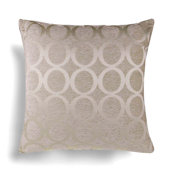 Oh! Chenille Cream Cushion Cover 22" x 22" -  - Ideal Textiles