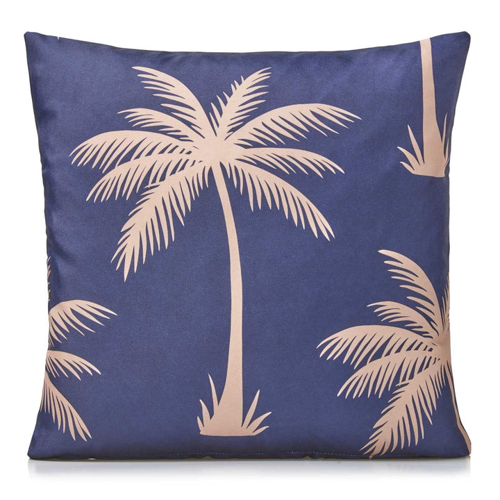 Blue Palm Outdoor Cushion Cover 18" x 18" -  - Ideal Textiles