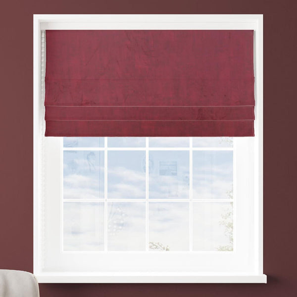 Heritage Burgundy Made To Measure Roman Blind -  - Ideal Textiles