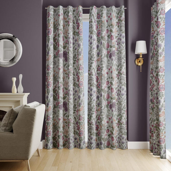 Field Flowers Copper Made To Measure Curtains -  - Ideal Textiles