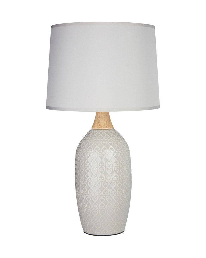 Grey Marble Dunblane Table Lamp - Ideal