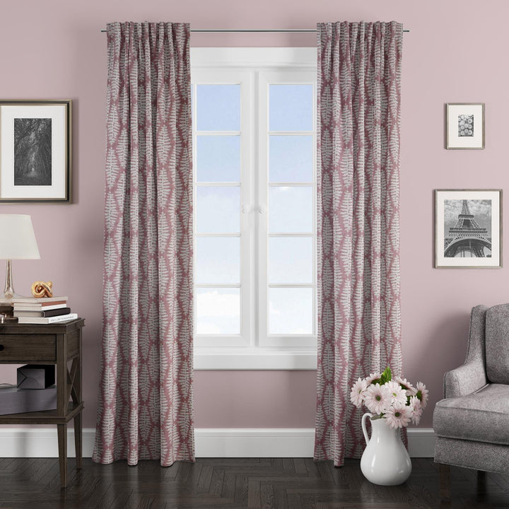 Fernia Rosa Made To Measure Curtains -  - Ideal Textiles