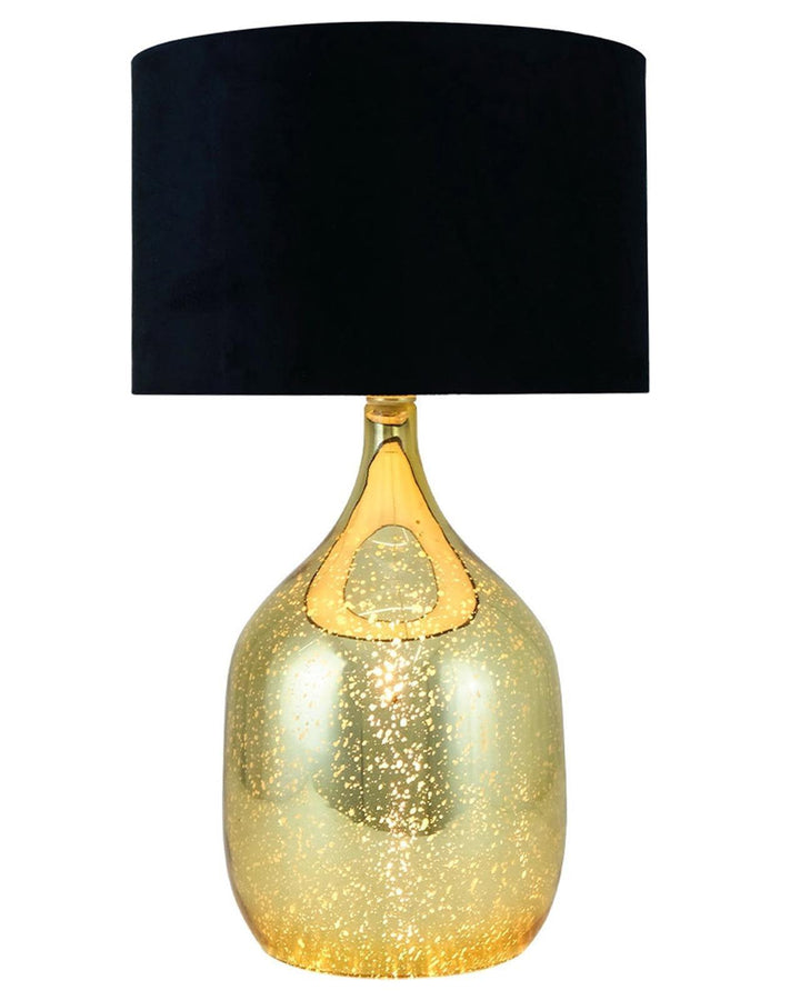 Gold Glass Dual Lit Table Lamp - Ideal