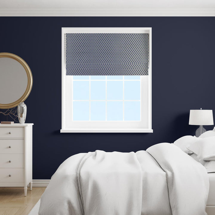 Shapinsay Blue Made to Measure Roman Blind -  - Ideal Textiles