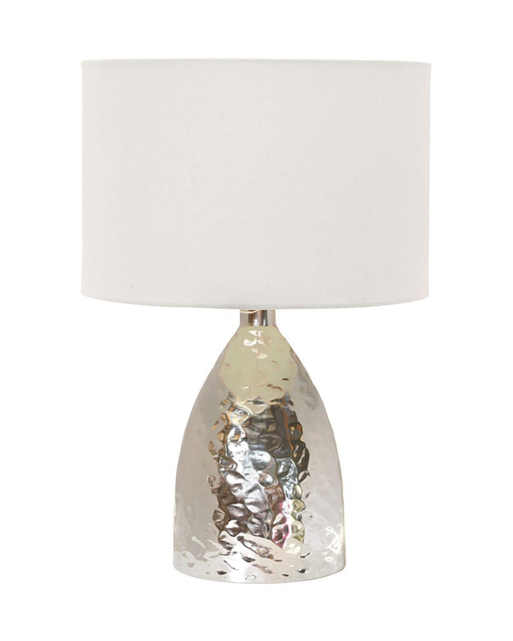 Chrome Medina Table Lamp with White Shade - Ideal