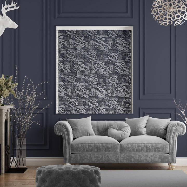 Torsa Navy Made to Measure Roman Blind -  - Ideal Textiles