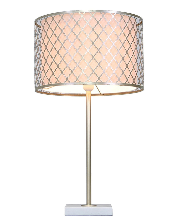 Gold Metal Marble Base Table Lamp - Ideal