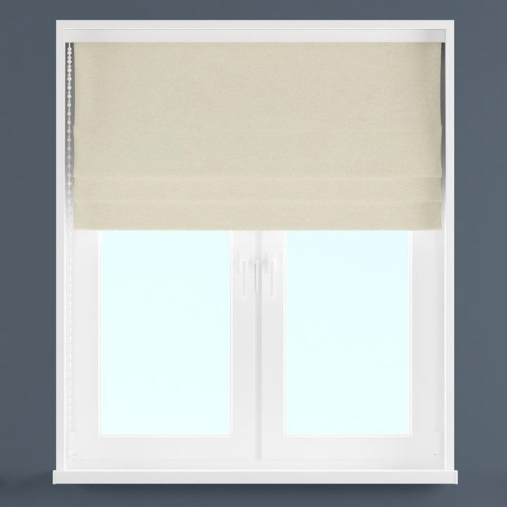 Manta Ivory Made To Measure Roman Blind -  - Ideal Textiles