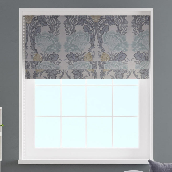 Acantha Chrome Made To Measure Roman Blind -  - Ideal Textiles