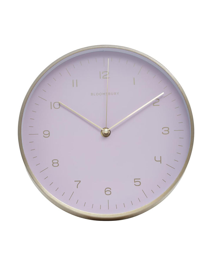 Pink and Gold Wall Clock - Round - Ideal
