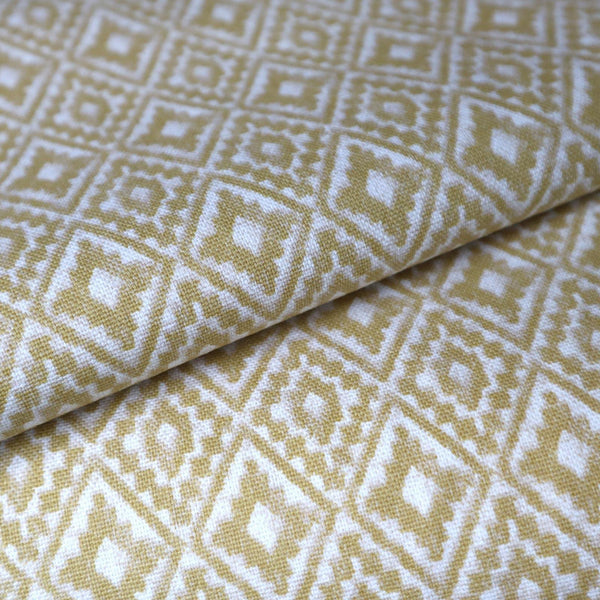 Aztec Ochre Made To Measure Roman Blind -  - Ideal Textiles