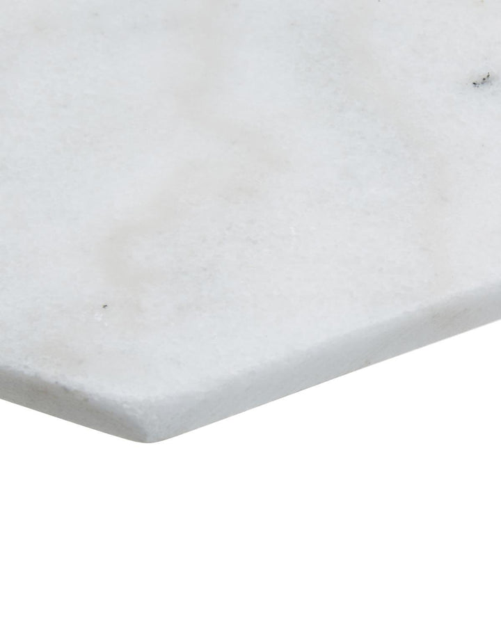 White Octagonal Marble Trivet - Ideal