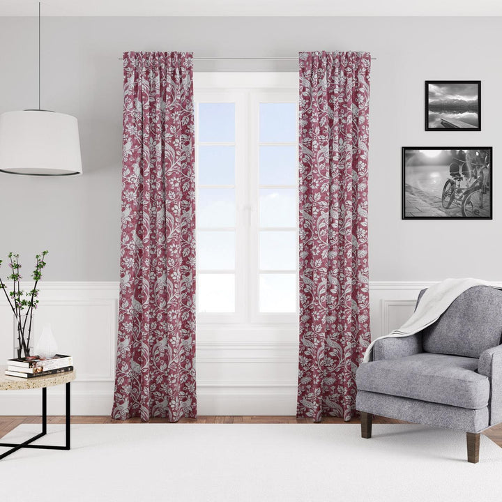 Heathland Rouge Made To Measure Curtains -  - Ideal Textiles