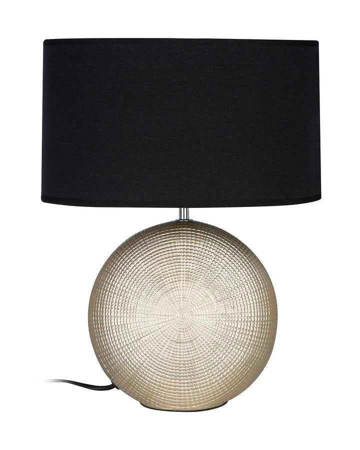 Ackerly Gold and Black Flask Table Lamp - Ideal