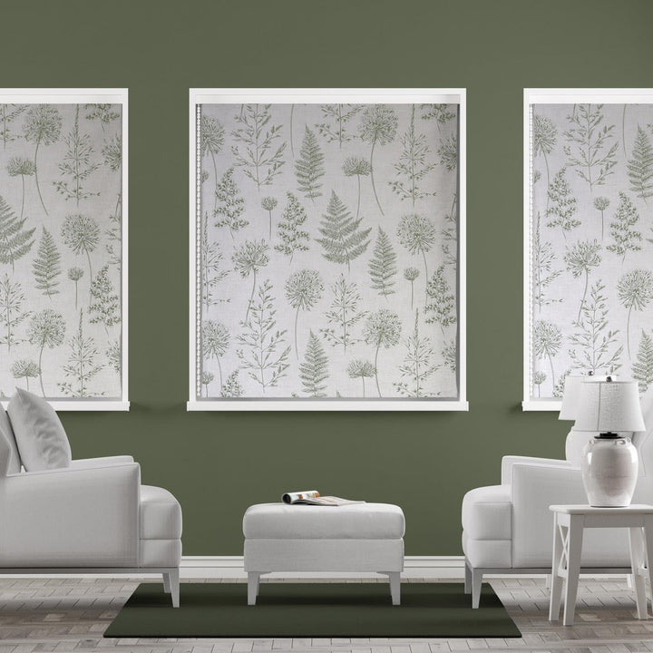 Chervil Fern Made To Measure Roman Blind -  - Ideal Textiles