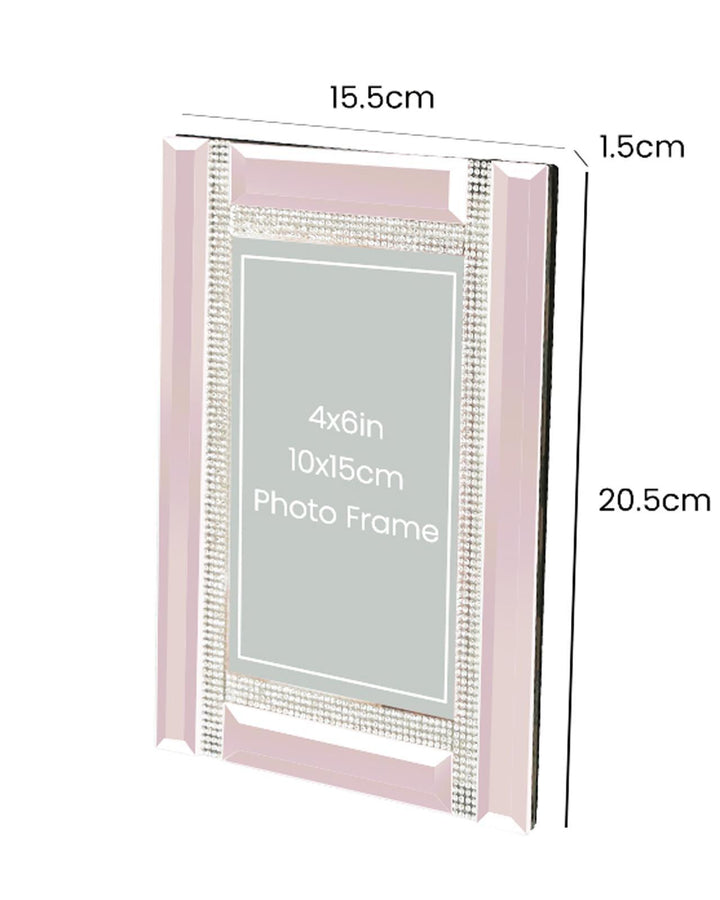Ariana Pink Lustre Photo Frame 4" x 6" - Ideal