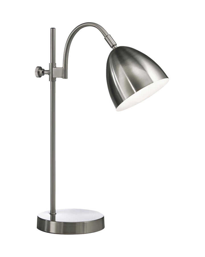 Brushed Chrome Adjustable Table Lamp - Ideal