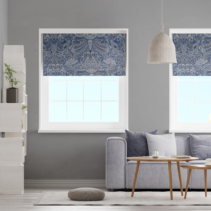 Rossini Sapphire Made To Measure Roman Blind -  - Ideal Textiles