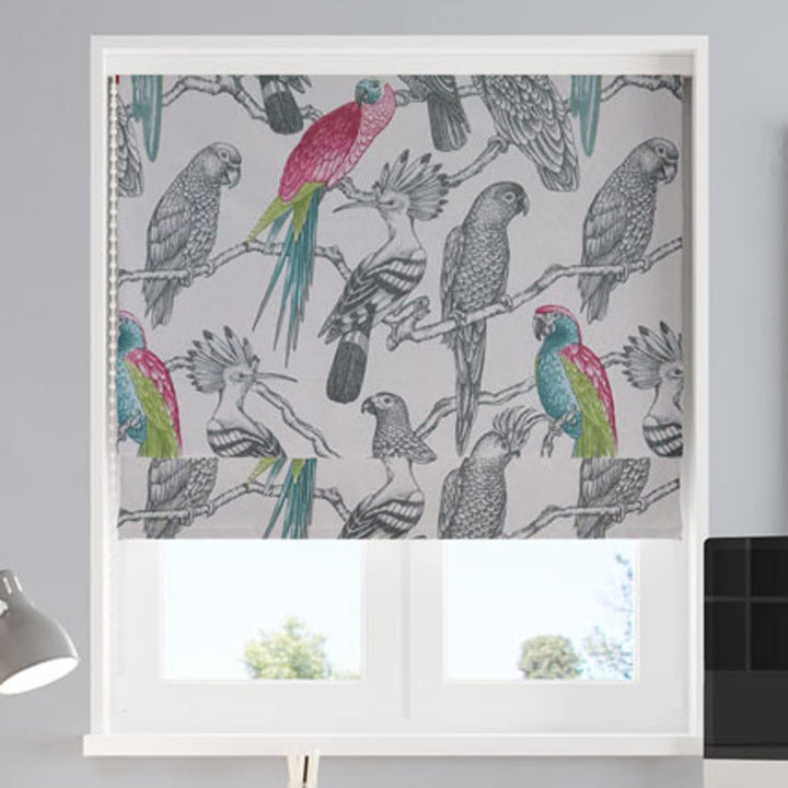 Aviary Begonia Made To Measure Roman Blind -  - Ideal Textiles