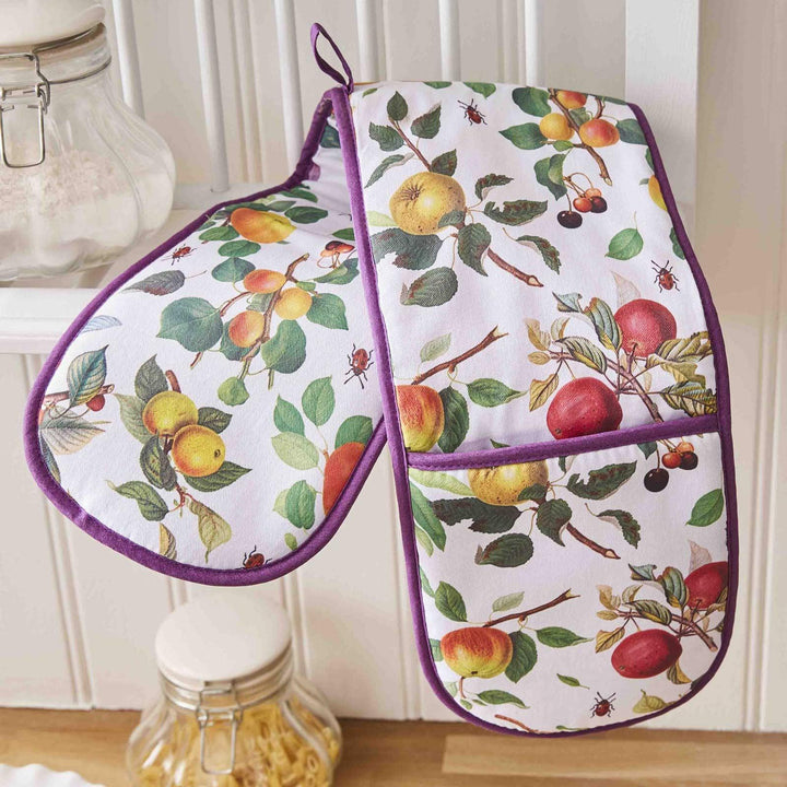 RHS Fruits Luxury Cotton Double Oven Glove -  - Ideal Textiles