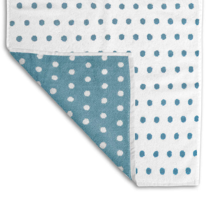 Spots Polka Dot 100% Cotton Towel Duck Egg -  - Ideal Textiles