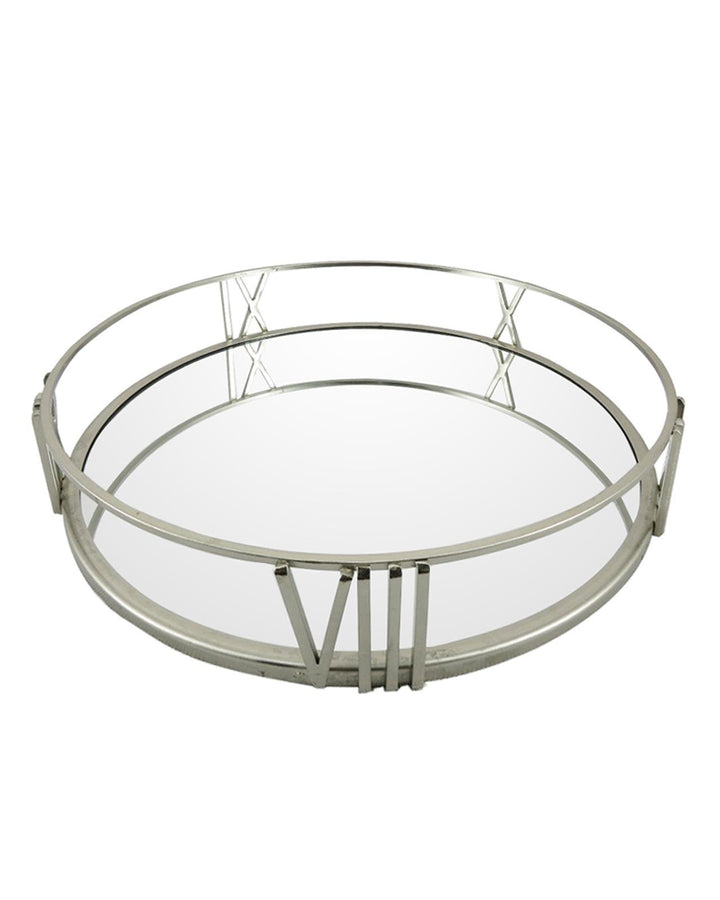 Mirror & Chrome Round Tray - Ideal