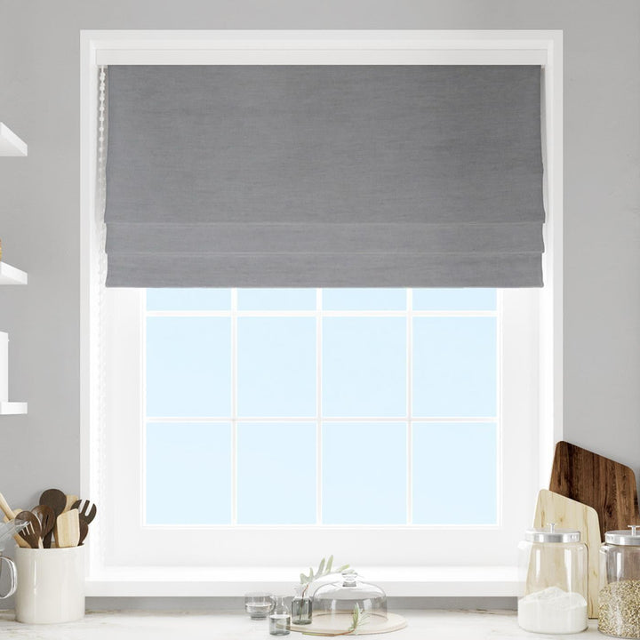 Scarba Dove Grey Made to Measure Roman Blind -  - Ideal Textiles
