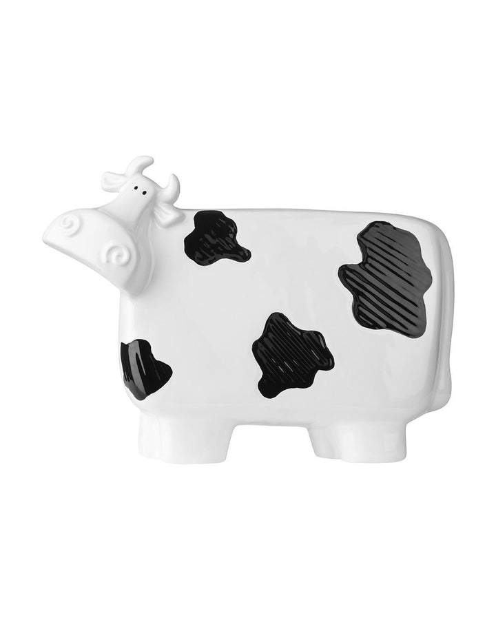 Charming Black and White Ceramic Cow Decor - Ideal