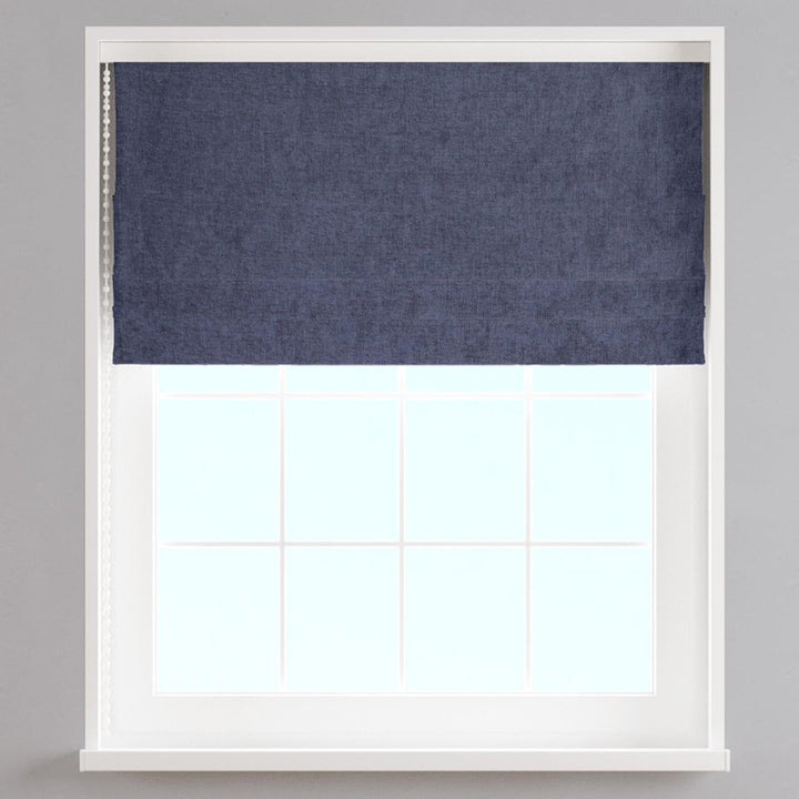 Seelay Midnight Made To Measure Roman Blind -  - Ideal Textiles