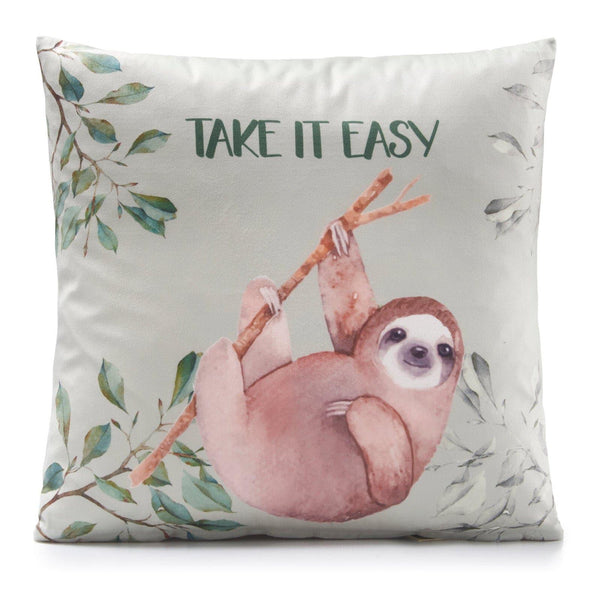 Take it Easy Velvet Cushion Cover 18" x 18" -  - Ideal Textiles