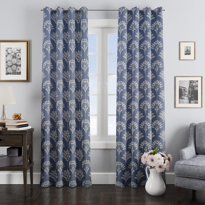 Thalia Sapphire Made To Measure Curtains -  - Ideal Textiles
