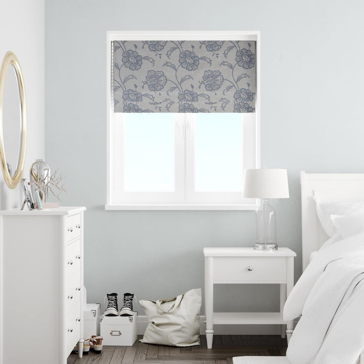 Chantilly Wedgewood Made To Measure Roman Blind -  - Ideal Textiles