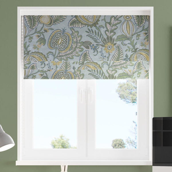 Winter Fruits Sage Made To Measure Roman Blind -  - Ideal Textiles