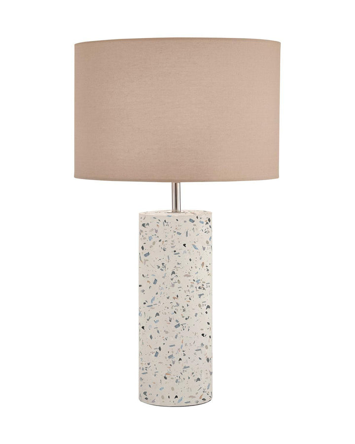 Speckle Table Lamp Terrazzo Grey Concrete Grey Shade - Ideal