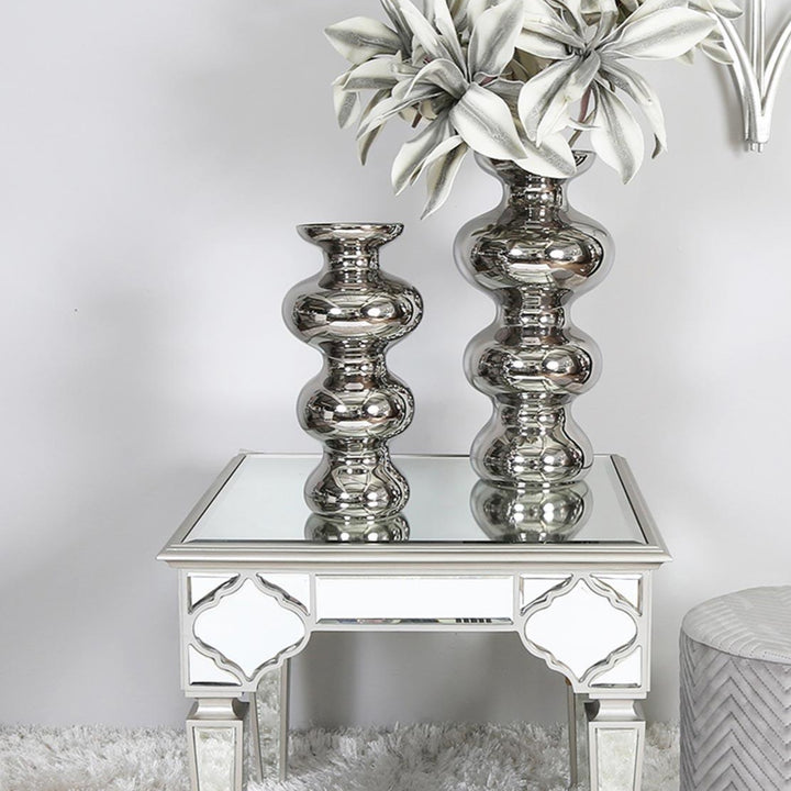 Silver Ceramic Bubble Vase - Ideal